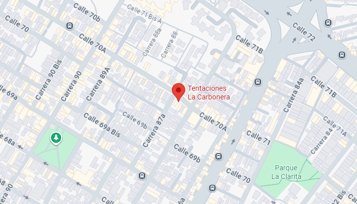 Mapa ubicación Tentaciones La Carbonera